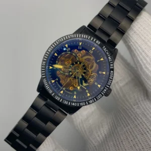 Men’s Skeleton Automatic Watch (BLACK)